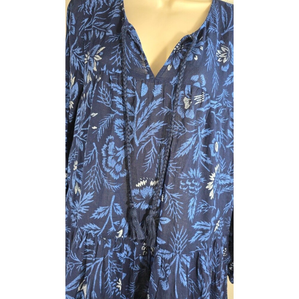 Aerie Small Boho Floral Tiered Midi Dress Cottagecore Peasant Size Small NWT BO - Picture 3 of 7